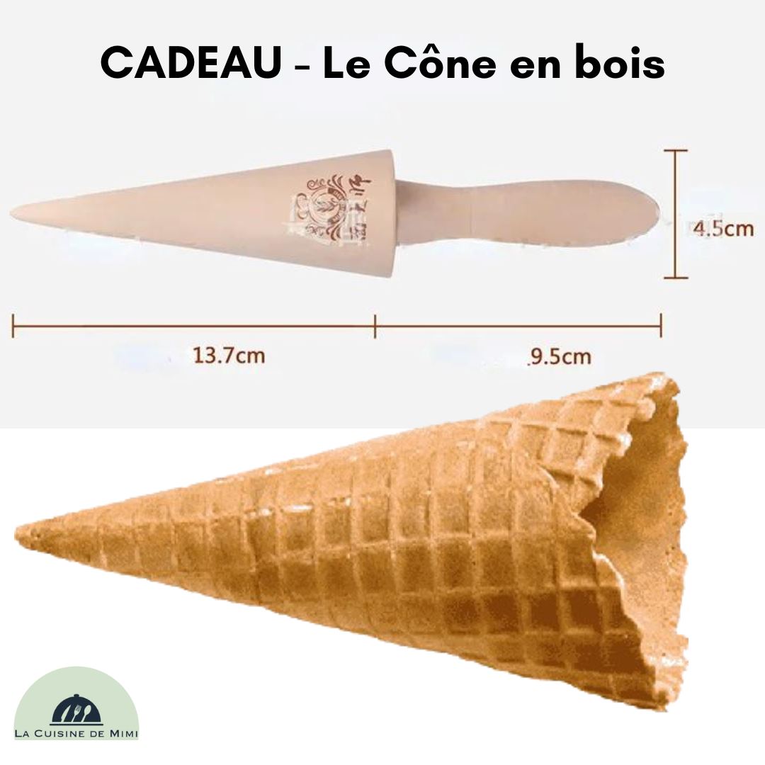 GAUFRIER A CÔNES POUR GLACE ET CREME GLACEE