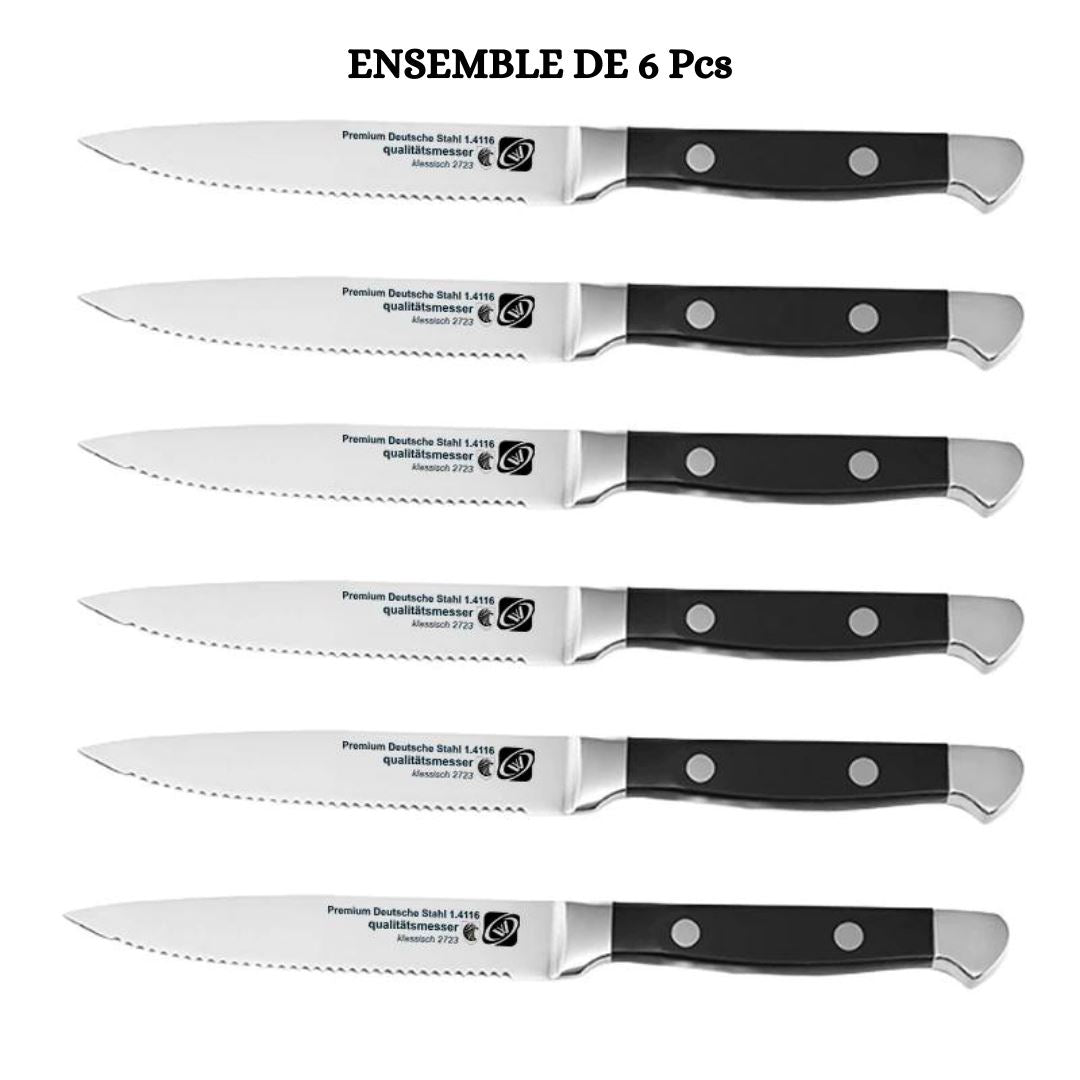 Ensemble De Couteaux à Steak en acier inoxydable 4/6/8pcs | CUTSKNIF™