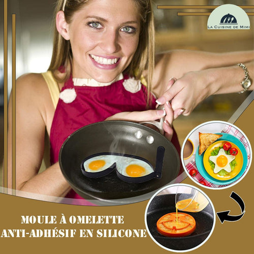 MOULES A OMELETTES AMUSANT ANTIADHESIF