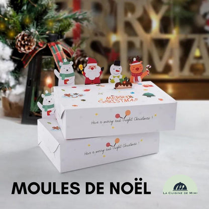 MOULES EMPORTE PIECE DE NOËL - PAIN D'EPICES - 5PCS -